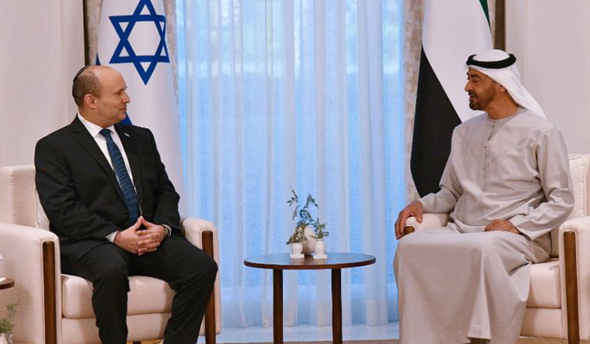 Israeli Prime Minister meets UAE Crown Prince at palace in Abu Dhabi